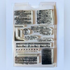 Nearly New 4x6 Heidi Swapp Photopolymer Stamp Set
